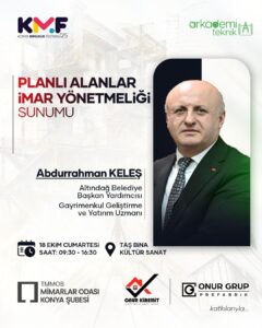 Onur Grup Prefabrik ve Onur Kiremit, Konya Mimarlık Festivali 2025'e destek veriyor.